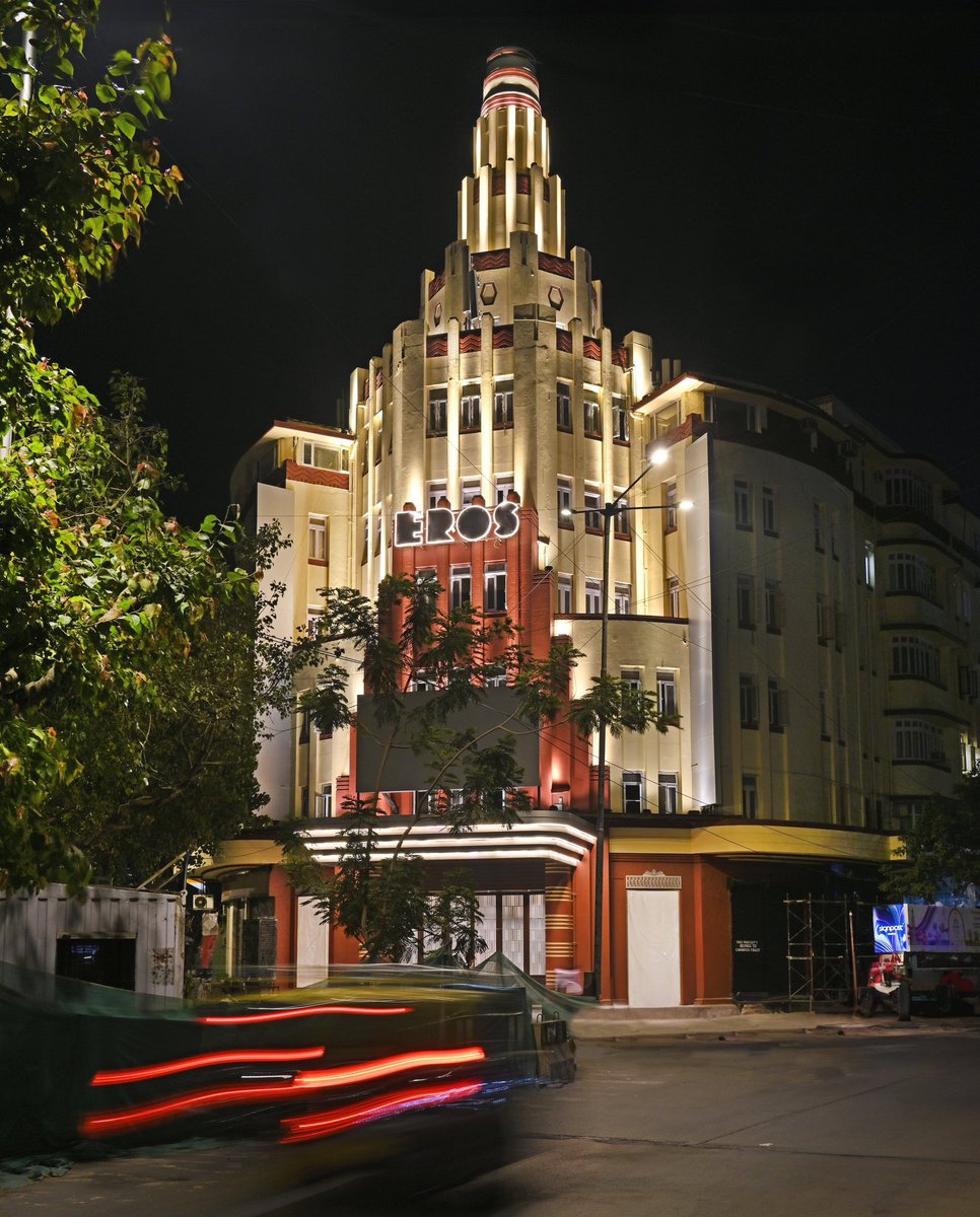 sri50's tweet photo. #PVRINOX the multiplexe market leader inaugurated its first standalone IMAX with Laser theatre in Mumbai at 
INOXEROS, in Churchgate area. 

It’s a significant upgrade of the 86-year-old iconic heritage single screen EROS cinema, (remember it used to regularly play Warner Brothers films from 1950’s to early 90’s) transforming it into the city's ultimate destination for an immersive and technologically advanced cinematic experience.
 
The state-of-the-art cinema with 305 seating capacity will feature IMAX® with Laser technology, a next generation laser projection and multi-channel sound system exclusive to IMAX theatres for a truly immersive experience.