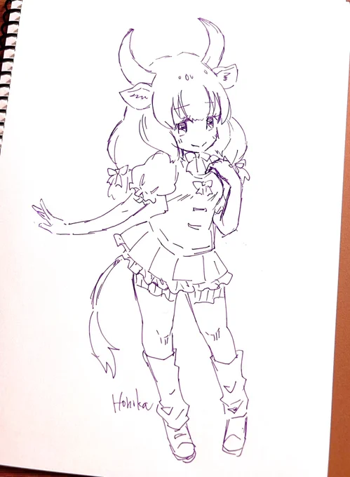 描いてみたけどなんか違うかな…ってなったバンテンさん。 