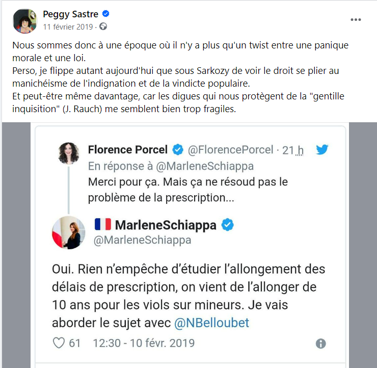 La #LigueduLol comme groupe d'insupportables 'cool kids' coordonnant des raids de harcèlement numérique sur des femmes, des 'minorités', des concurrents ? Moi aussi j'y ai cru, et vite, en février 2019 La preuve en images 👇 Et puis, tout aussi à peu près vite, ma répulsion…