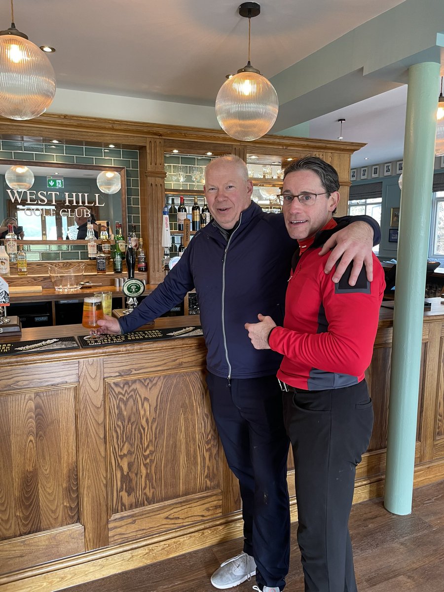 The first Pint has been served - Simon Mead and Paul Prentice were first in off the course
#golf #surrey #clubhouse #community #surreygolf