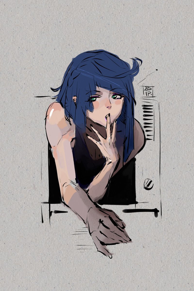 Yelan sketch #HoYocreators <a href="/GenshinImpact/">Genshin Impact</a> #2b1r #Rebelle7