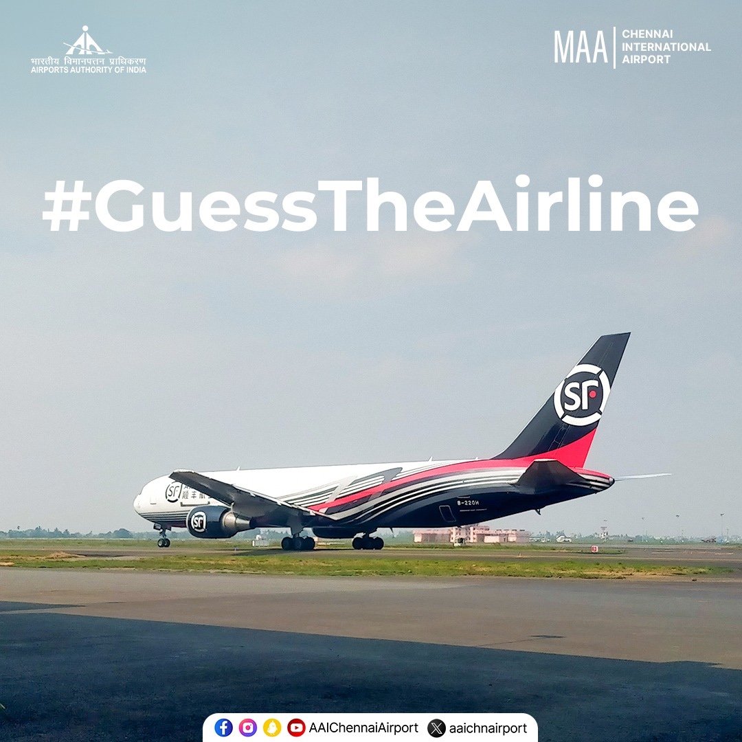 aaichnairport's tweet image. Guess the Airline challenge! Can you identify the airline from this photo? Join the fun and let's see who guesses it right!

#GuesstheAirline #ChennaiAirport #AviationGeeks #avgeek 

@MoCA_GoI | @AAI_Official