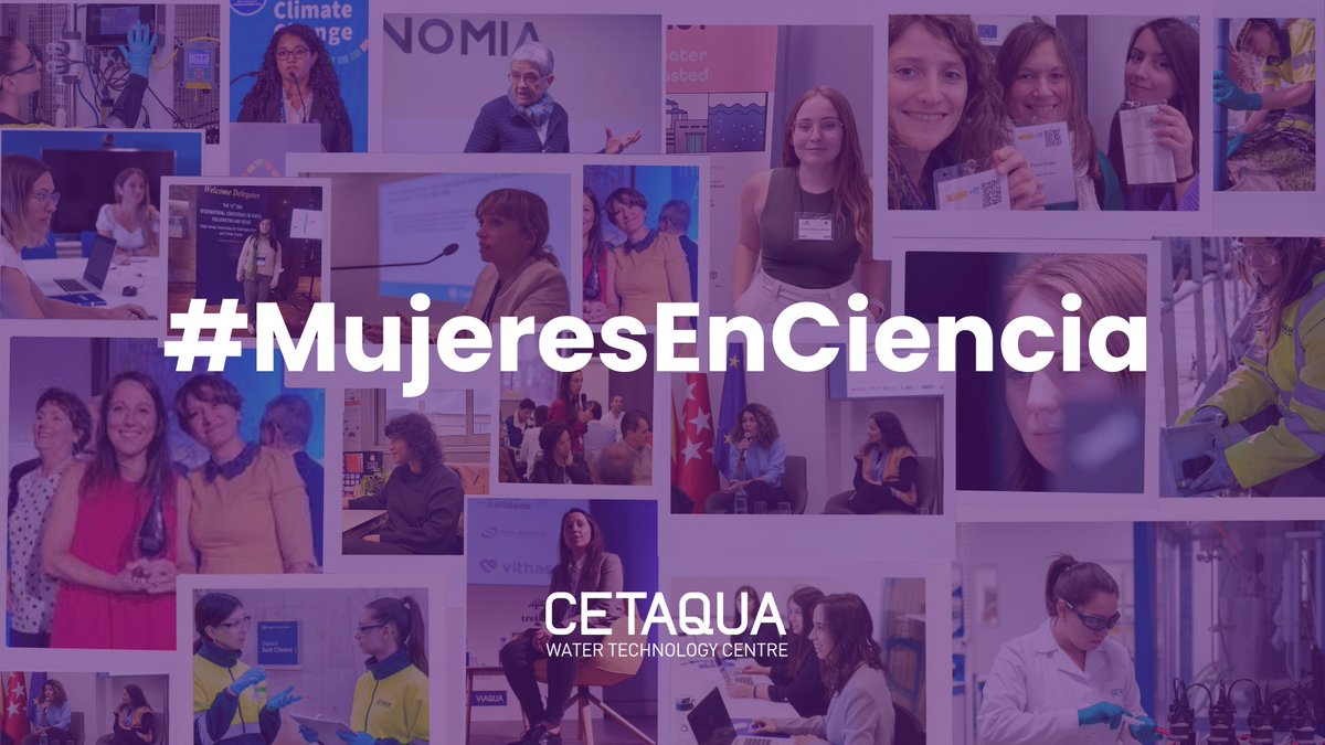 GRACIAS a todas las mujeres, y especial mención a las de #Cetaqua, que contribuís a que cada vez sean más las niñas que optan por escoger carreras científico-técnicas.
El reto es compartido. 💜