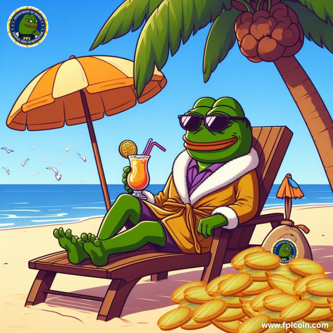 Sun's out, memes are out!🌞  

Soak up the good vibes and hodl tight on your FPI treasures. 🪙  

👉Get your FPI tokens only at Raydium and Jupiter: bit.ly/Jupiter-FPI bit.ly/raydium-FPI 

#MoonMissionMondayStartsHere #FPIBeachLife