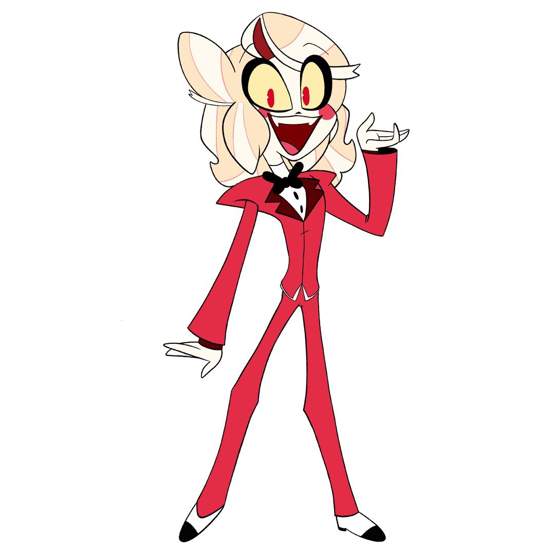 BlockWants's tweet photo. So I did a hazbin hotel quiz challenge where I got Charlie in the quiz

Also I didn’t know if I should do Charlie’s hair color or do my own color so I did both https://t.co/HCia9iicFn