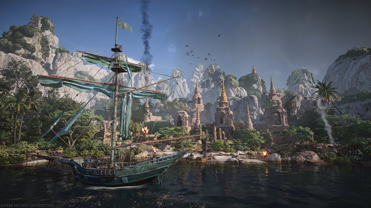 tealful's tweet photo. Did the #UbisoftCreatorProgram Terra Incognita challenge tonight! Just for fun as it was too late to submit but it was cool exploring the whole #SkullAndBones map to find the 3 locations. https://t.co/WWE1K3pp7z
