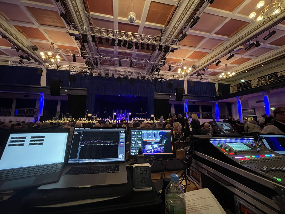 This weekends shows over in Folkestone at Leas Cliff Hall. #SettingHireStandards #Audioproduction #ontour @MartinAudioLtd @allen_heath