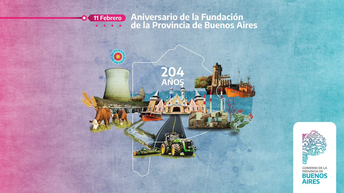 ¿11 de febrero?🤔 

¡Sí, es nuestro aniversario! Cumplimos 204 años 🥳🎂

Una #ReProvincia por su diversidad cultural, sus paisajes y potencia productiva, pero sobre todo por la solidaridad de su pueblo.

¡Felicidades a todos! Sigamos construyendo esta hermosa historia de