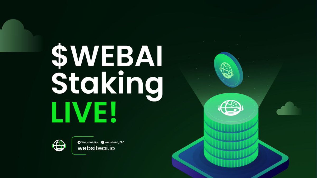 WebsiteAI_ERC's tweet image. Fancy earning yields of 1% per day as a celebration of $WEBAI Staking V2? 🪙

Our latest staking platform is now live, and already in less than 24 hours we have achieved over 36% entire circulating supply earning rewards within our pool! 

For the first week of Staking, our APY
