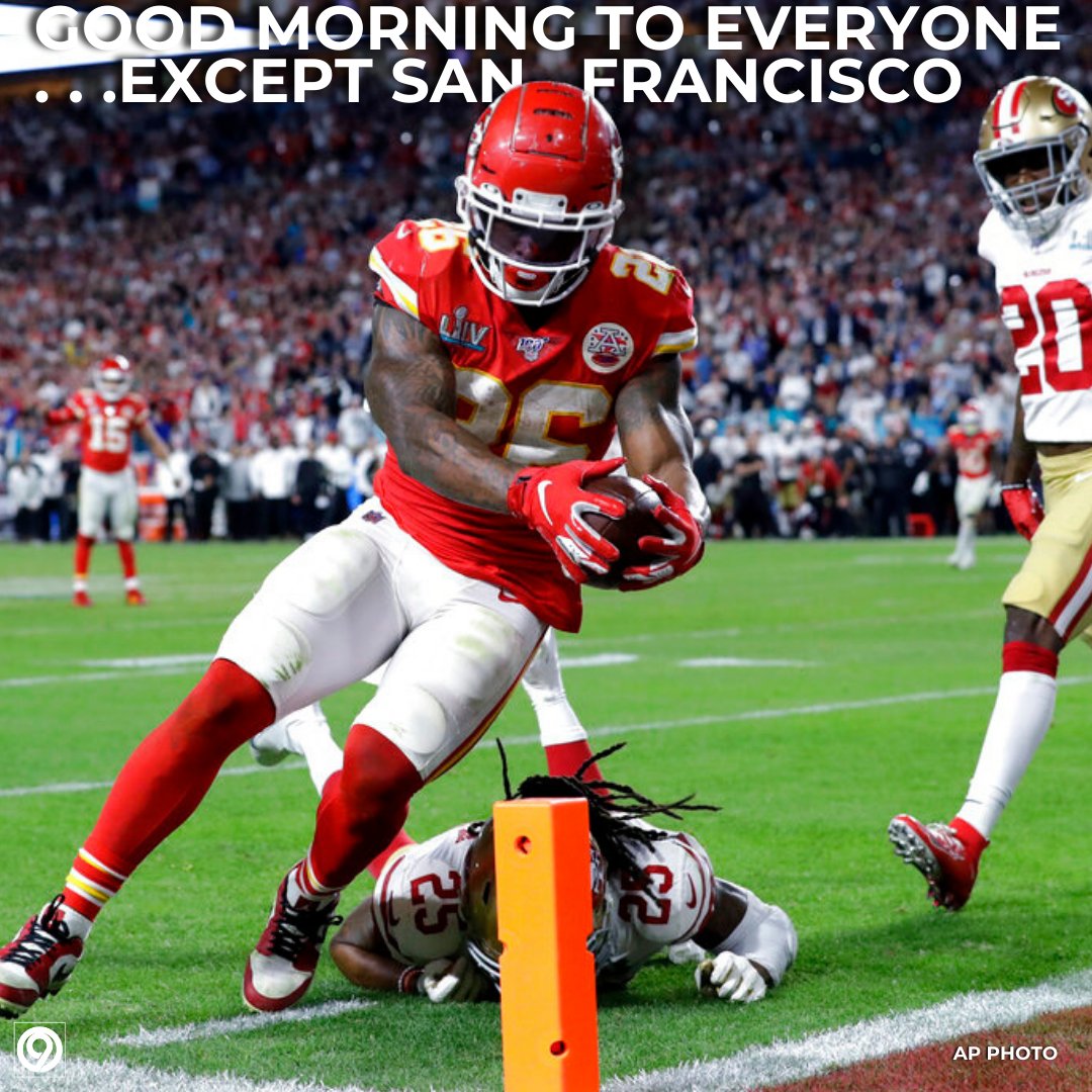 kmbc's tweet photo. WAKKKKEE UPPPP THE CHIEFS PLAY IN THE SUPER BOWL TODAY!!!!!!! https://t.co/KFFpTnsZ3Z