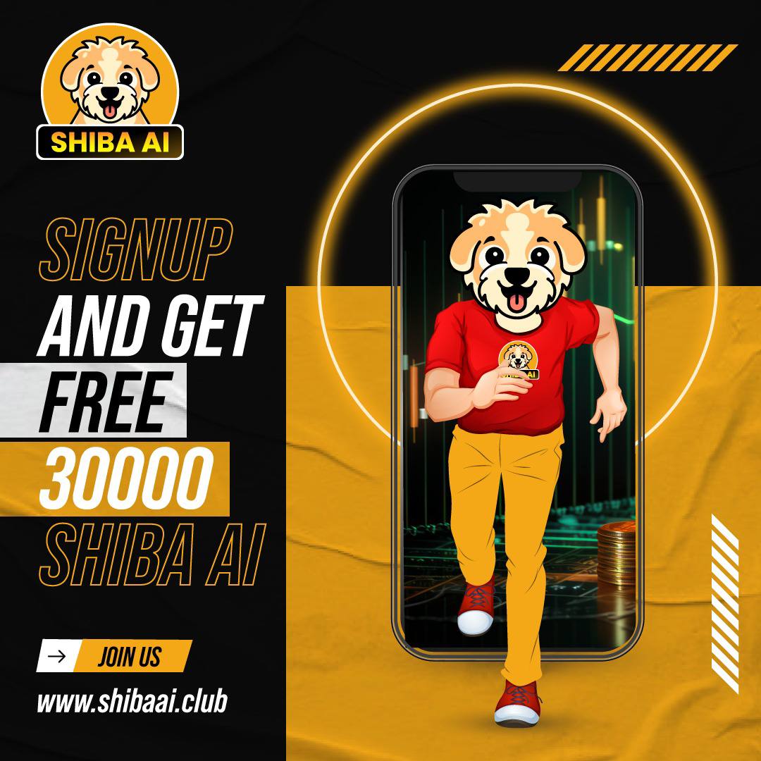 The beta version of the website is live 🚀🚀

Signup and Get 30,000 FREE Shiba Ai 💎🥂

💎Level 1 10,000 Shiba Ai
💎Level 2 10,000 Shiba Ai
💎Level 3 10,000 Shiba Ai

You can create an account through this referral link

shibaai.club/signup?my=shib…
