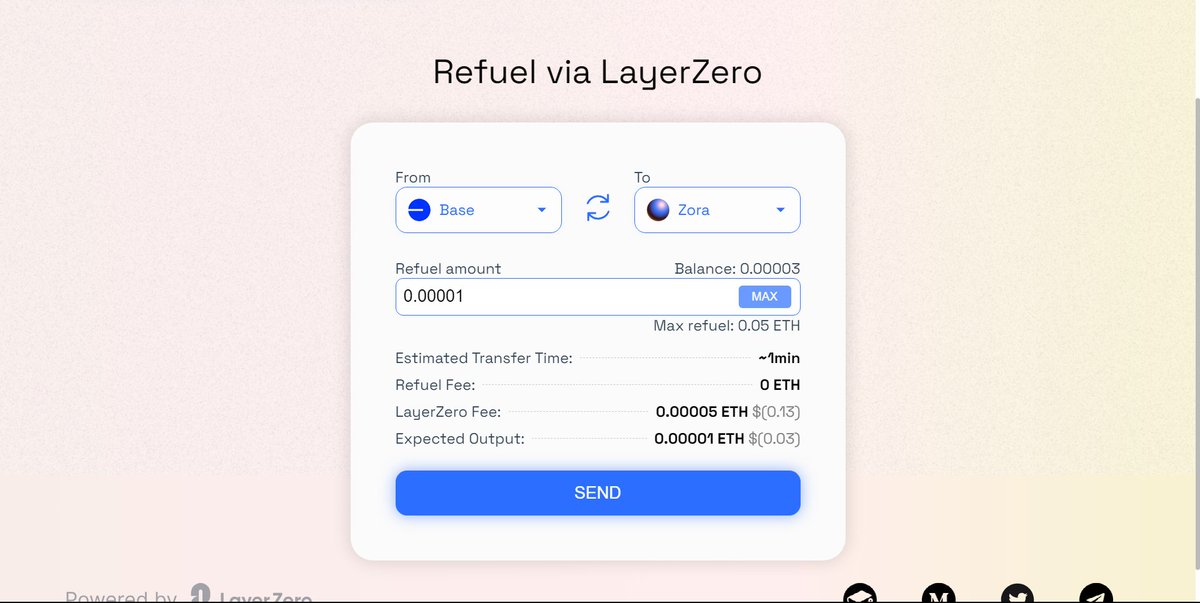 Zerius_io's tweet photo. Refuel 3 networks less than $1 on https://t.co/bSmuSt6e2x👇

We created a list of the cheapest tokenless networks for Refuel:

1️⃣ @Arbitrum Nova
▪ Refuel: Polygon → Arbitrum Nova
▪ Cost: $0.1

2️⃣ @ourZORA
▪ Refuel: Base → Zora
▪ Cost: $0.13

3️⃣ @base
▪ Refuel: BNB Chain → Base
▪ Cost: $0.4