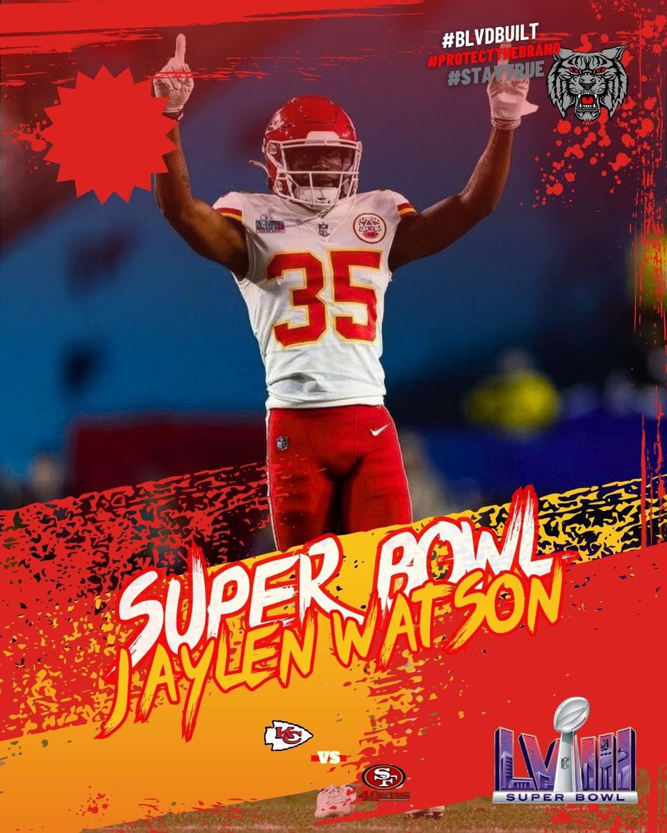 It’s gameday on The BLVD‼️ Wishing Laney Alumni, Jaylen Watson, and the Kansas City Chiefs good luck as they take on the 49ers today‼️ #BLVDBuilt #ProtectTheBrand #StayTrue
