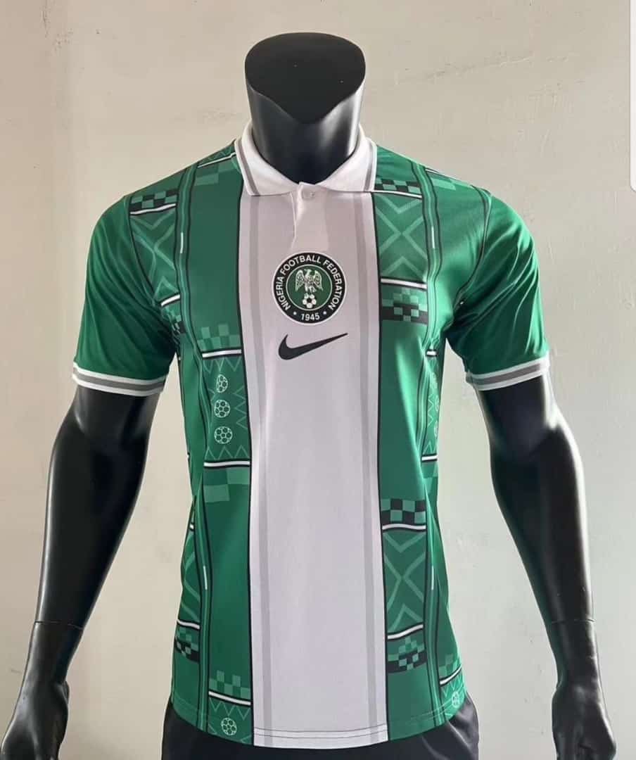 ajonodejnr1's tweet photo. If Nigeria win #AFCON finals, sportdailytv team will be giving this jersey to one lucky winner. 

Just make sure you are following, like and retweet that’s all you need to do in order to be selected.

#AfCON2023  #AFCON2024  #SCOvFRA #NGACIV https://t.co/dC8uN8e1n6