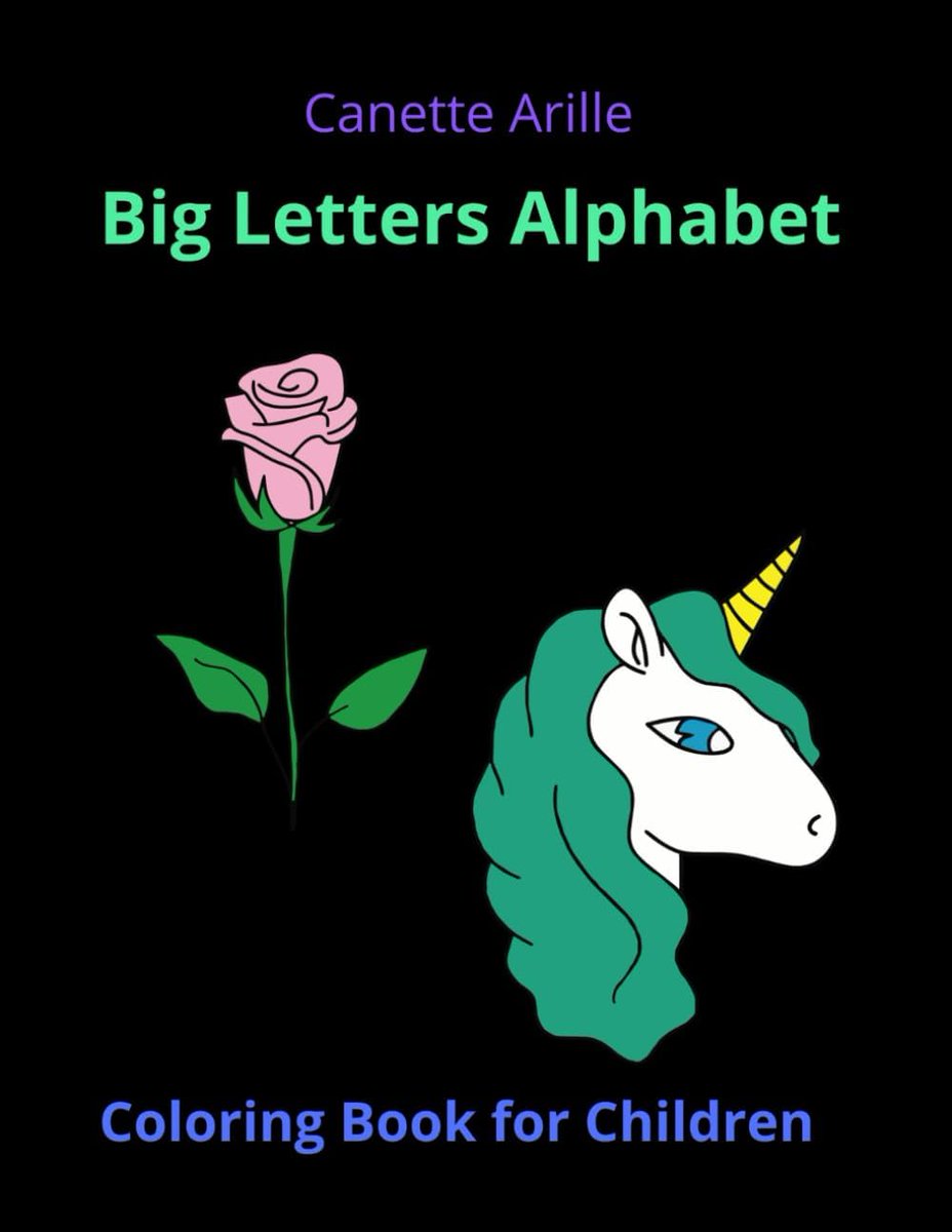 Big Letters Alphabet - Coloring Book for Children amazon.com/dp/B0B1CP9DZS #Alphabet #ColoringBookForChildren #school #ColoringBook