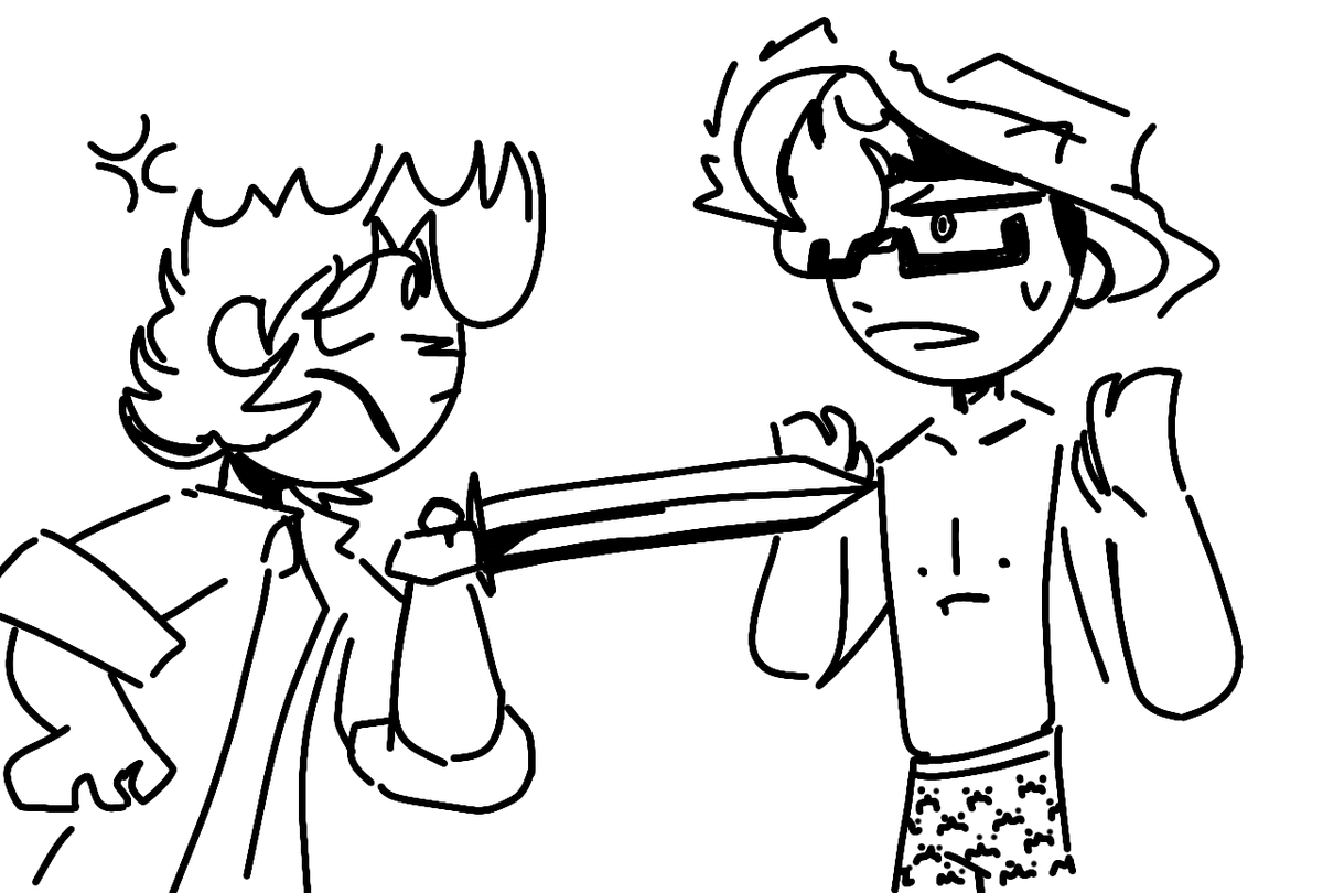 Manquoouuuu's tweet photo. Guys... And the horse?
#qsmp #qsmpfanart #qsmptubbo #qsmpMike https://t.co/BKVSiko8ev