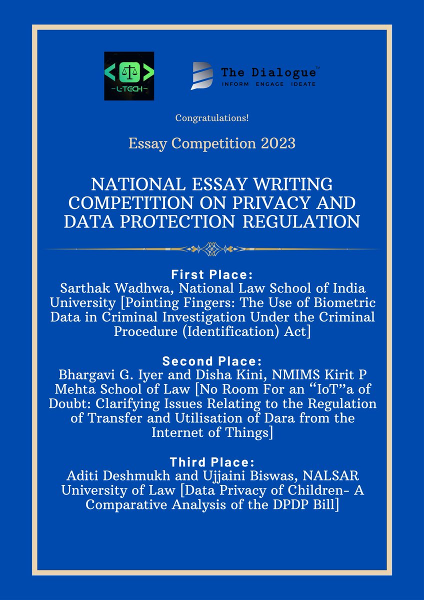 Law and Technology Society, NLSIU tweet media