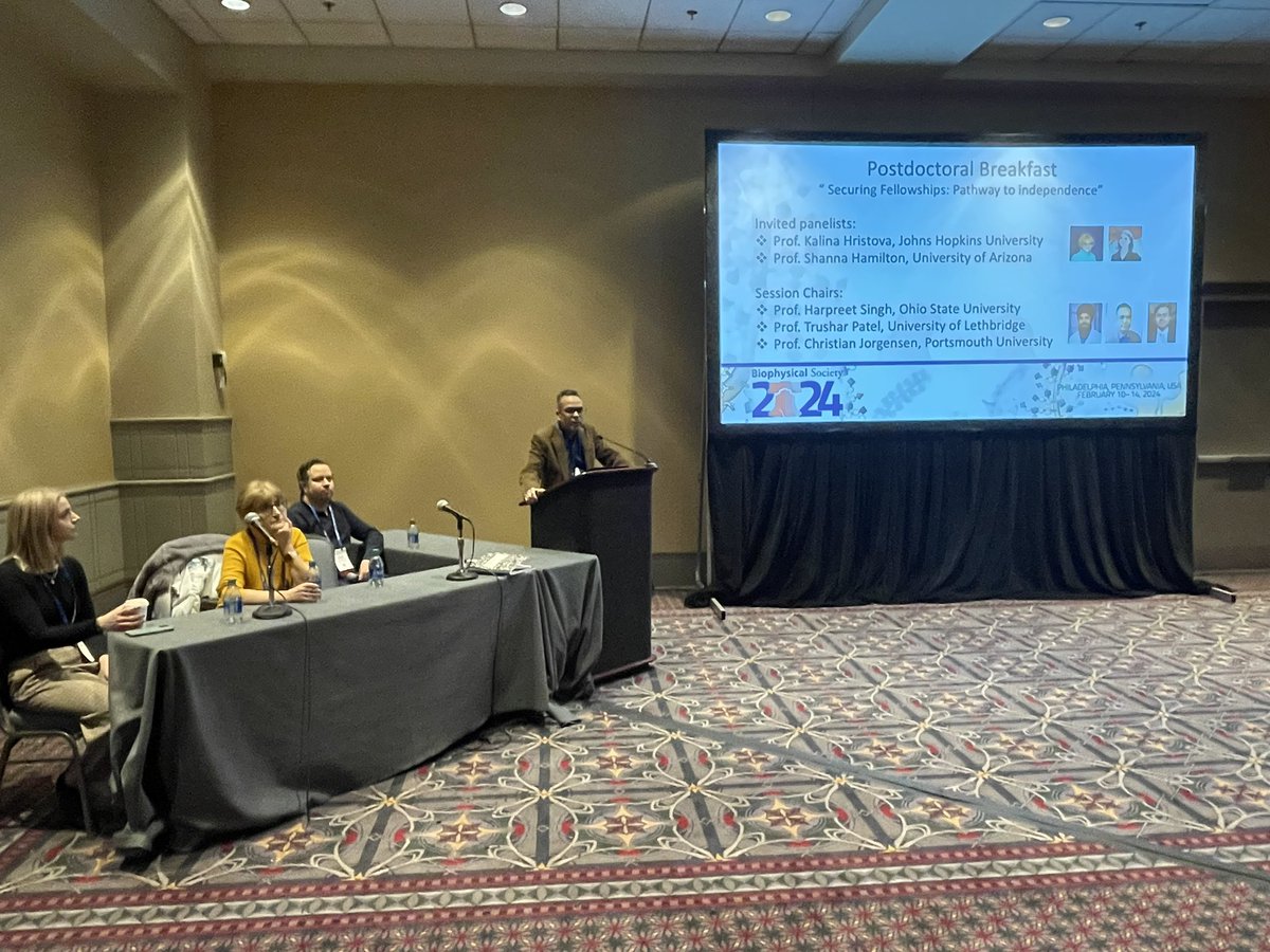 HSingh_OSU's tweet photo. @BiophysicalSoc Early Career Committee Postdoc breakfast happening now #BPS2024 https://t.co/zval51AseW