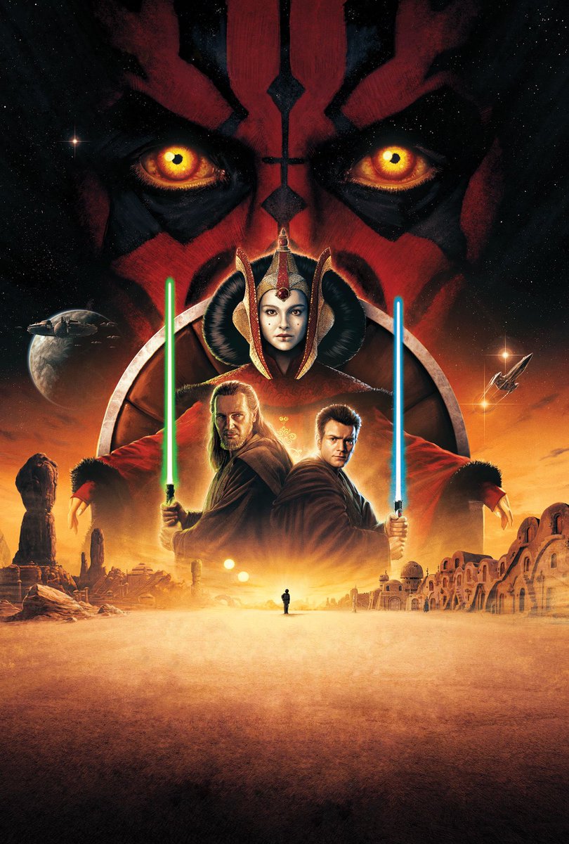 realberkenobi's tweet photo. Yazısız Star Wars: Episode 1-The Phantom Menace 25. Yıl özel film afişi https://t.co/FohKv1970b