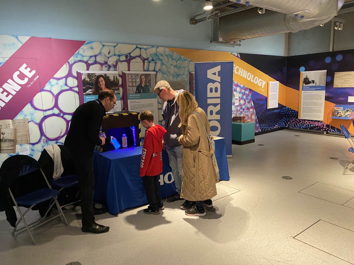 Our colleagues and #STEM Ambassadors, Lisa Martin and Dr @FitzPhotons, are at the @thinktankmuseum in Birmingham today celebrating the International Day of #WomeninScience by giving a career path talk and demonstrating the amazing power of light in our lives. Join them!