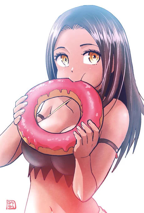 クレイジーフードトラックのアリサ。最初は感情をあまり出せないコの設定だったんだけど美味しいごはんを食べ続けさせたらあっという間に感情豊かなコになってしまいました。自慢の看板娘です。 #これを見た人は自分の看板娘の画像を貼れ 