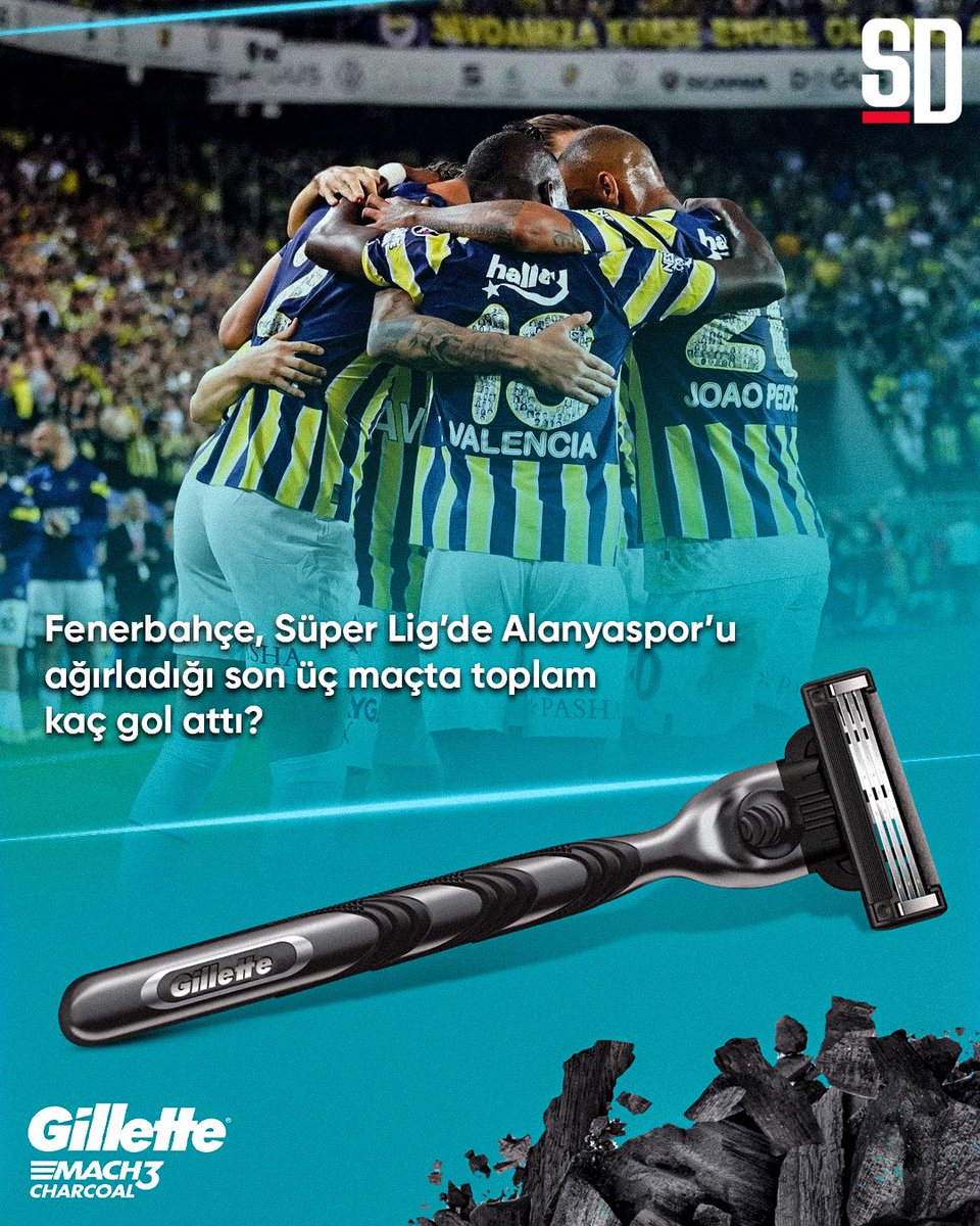 🎁 Soruyu bilenler arasından 5 kişiye Gillette Charcoal ve tıraş jeli hediye! Kazananları bu akşam Fenerbahçe - Alanyaspor maçının ardından canlı yayınlanacak programımızda açıklıyoruz! @GilletteTR ile #işbirliği