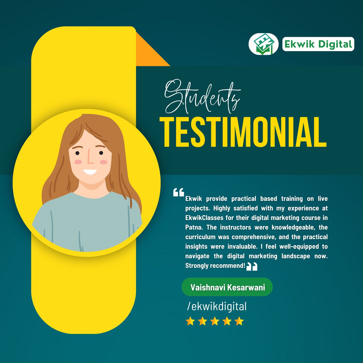 Ekwik_Digital's tweet photo. "Students Testimonial" https://t.co/DsWTwhkfXr