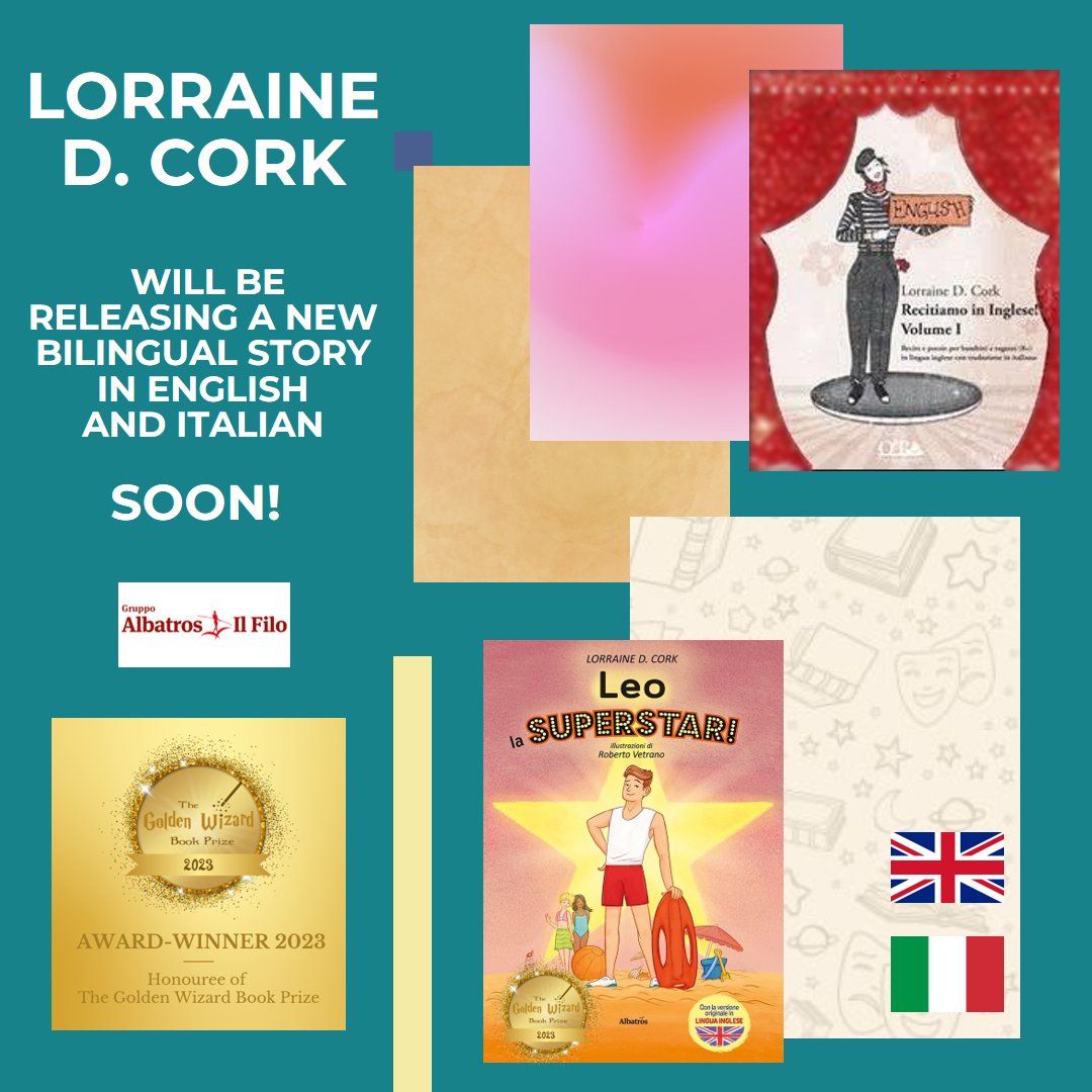 It won't be long now until my third children's bilingual book comes out in English and Italian...and I'm super excited about this one! Hang on...didn't I say that about the last one!? 😁
