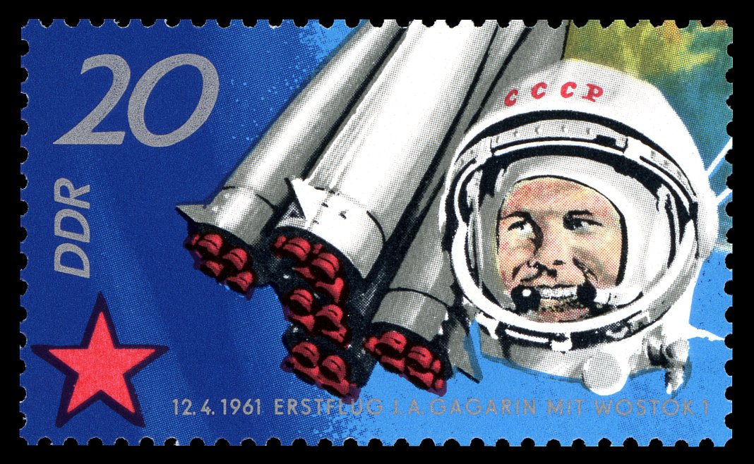 11 February 1971: stamps issued in the GDR to celebrate ten years of manned Soviet space flight