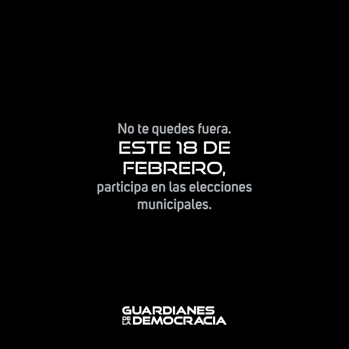 Todavía estás a tiempo de ser parte de los y las Guardianes de la Democracia. 

Solo debes de inscribirte en el enlace: bit.ly/3HwrE2F