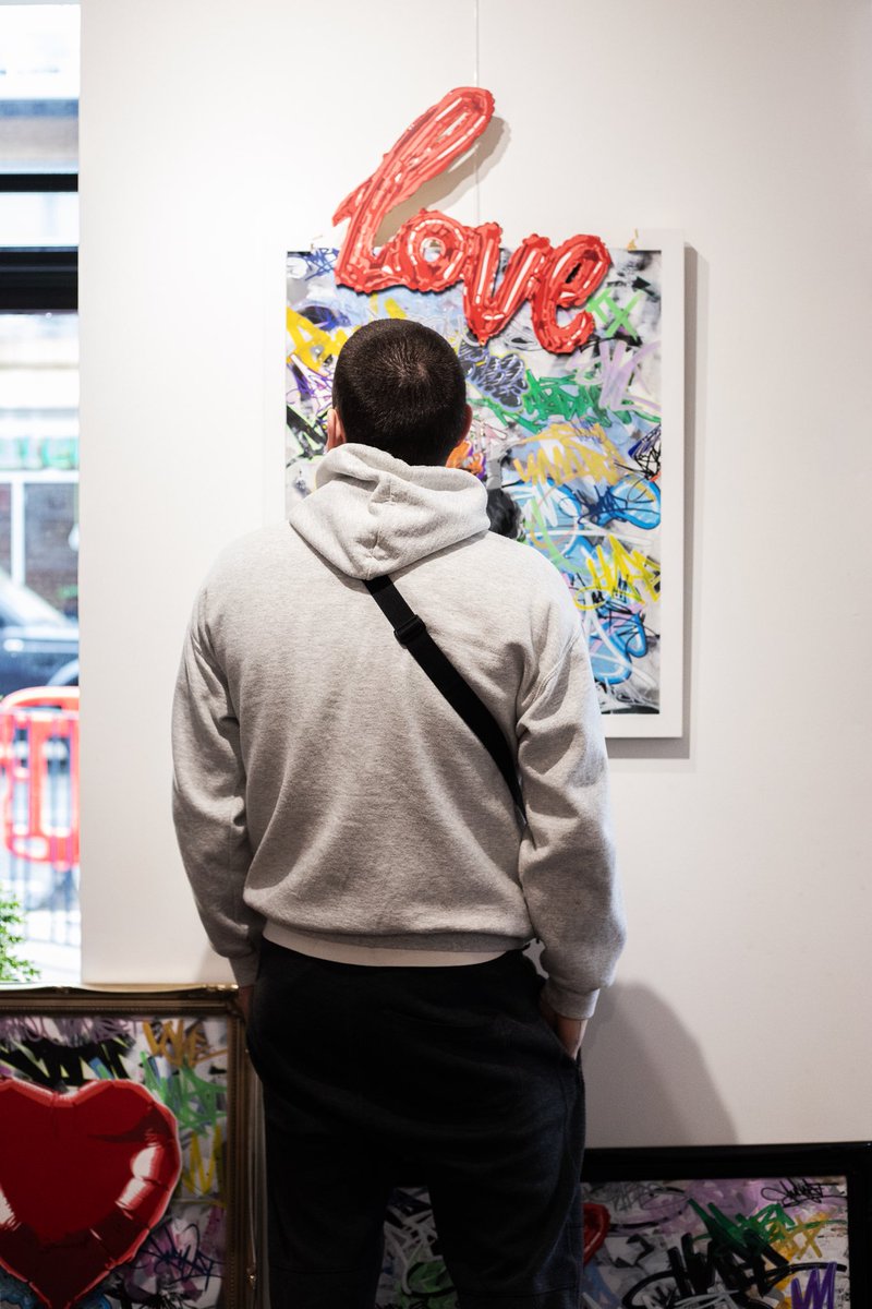 Some snaps of artist And Wot of his new collection ‘Love Floats’ available at <a href="/ArkleyArt/">Arkley Fine Art</a>