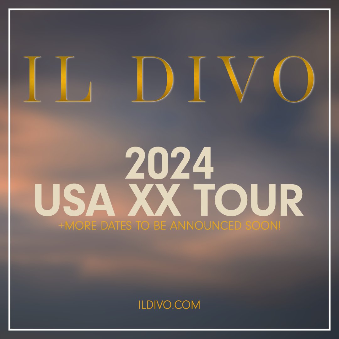 Tickets on sale now for the 2024 USA XX Tour! ¡Boletos ya a la venta para la Gira USA XX 2024! ildivo.com/tour-dates/