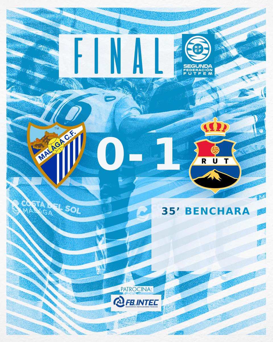 MalagaCFemenino's tweet photo. ⏹️ 𝗙𝗜𝗡𝗔𝗟 0️⃣➖1️⃣|

🆚 @RUT_OFICIAL 
🏟️ Los Manantiales. 
⚽️ Benchara (35')

#MálagaRUT | #FBIntec https://t.co/wSJKhZdKd5