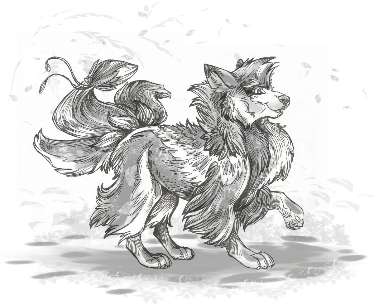 Taski_Guru's tweet photo. Line art of fantasy canine adopt adopt (closed)
#lineart #ink #kitsune #line_art #threetails #dog https://t.co/JAsupNanvQ