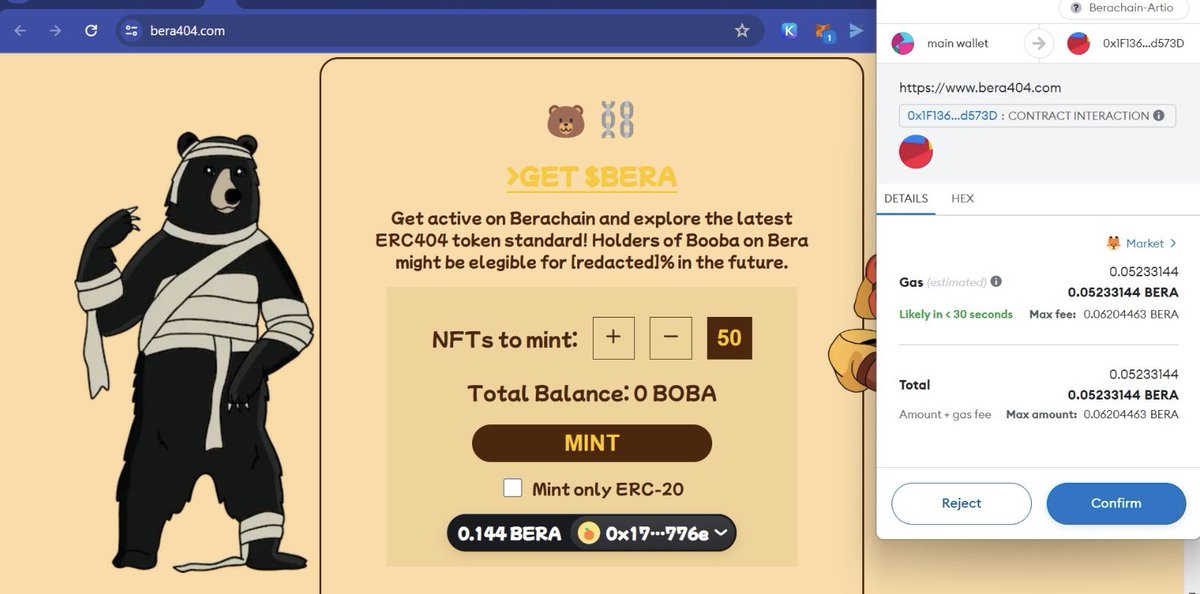 73lV_'s tweet photo. I can't speak for others, but personally, I'll continue to mint any ticket, NFT, etc., on @berachain for enhanced interaction 

So yeah i minted 50 BOBA NFT for the culture 

Mint here - https://t.co/D61W58kkeY

You can mint any amount but you need $BERA as gas https://t.co/vqxvgrdioQ