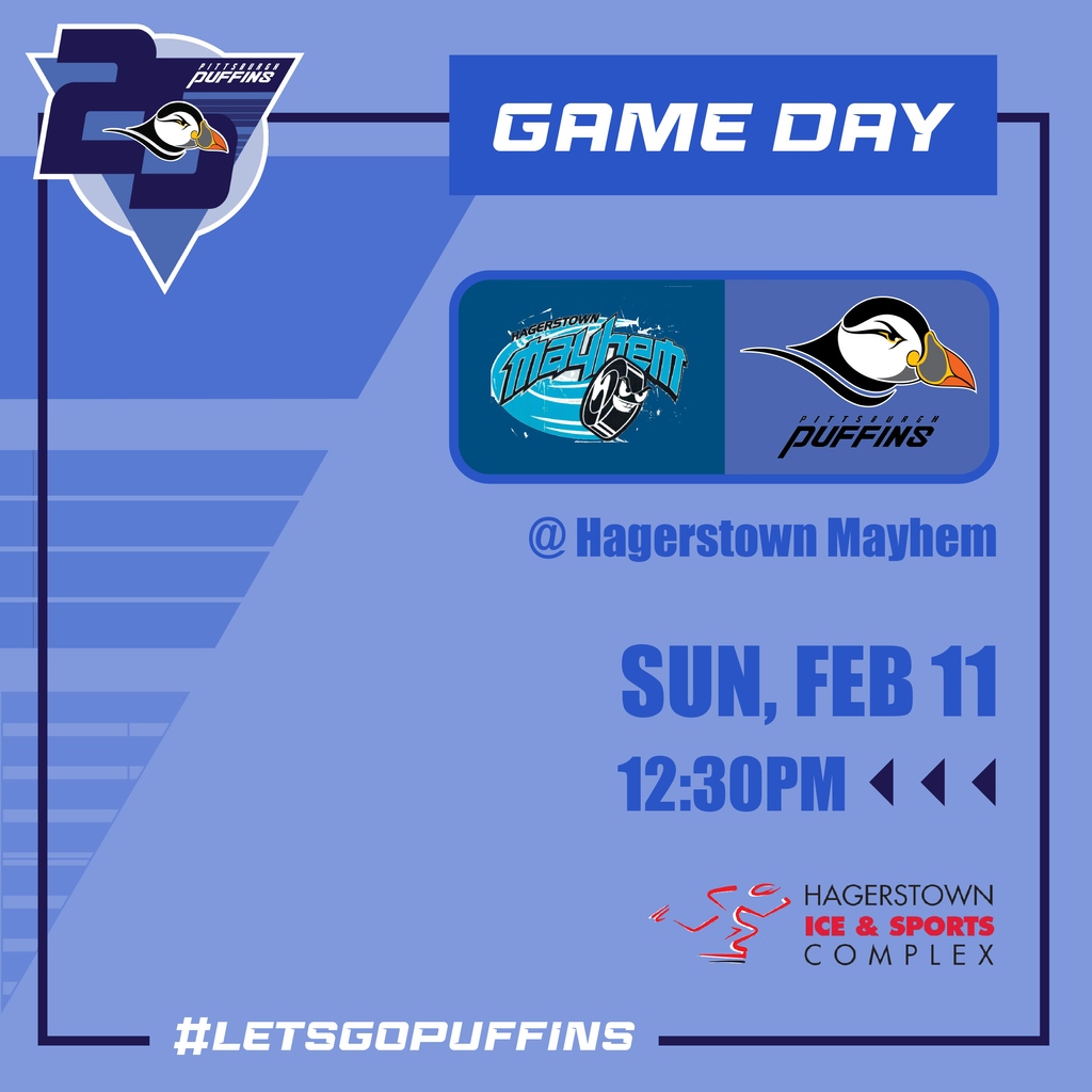 PuffinsHockey's tweet photo. Game day in Hagerstown!
#LetsGoPuffins #hockey #Pittsburgh https://t.co/Jbyr11iz3i