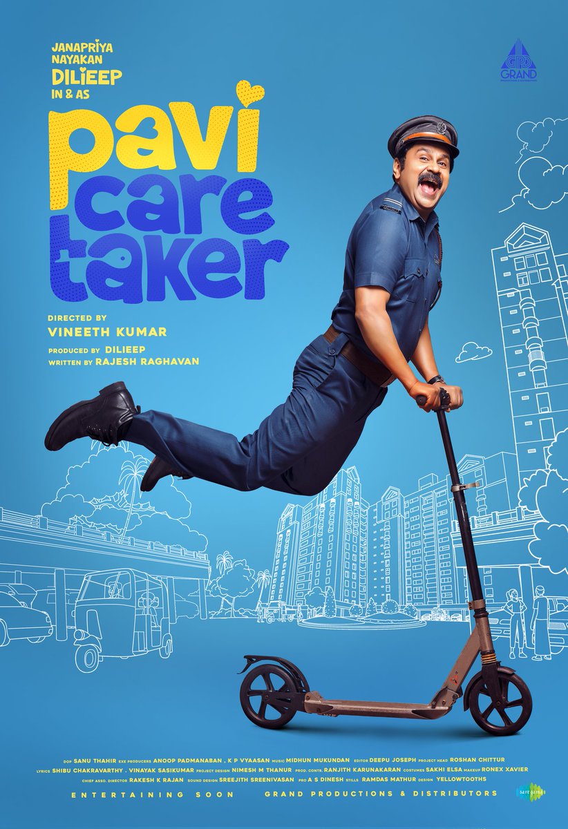 Introducing the highly anticipated #PaviCaretaker with its captivating First Look Motion Poster! 

Stay tuned for more updates. #Dileep #VineethKumar #AnoopPadmanaban #MidhunMukunthan