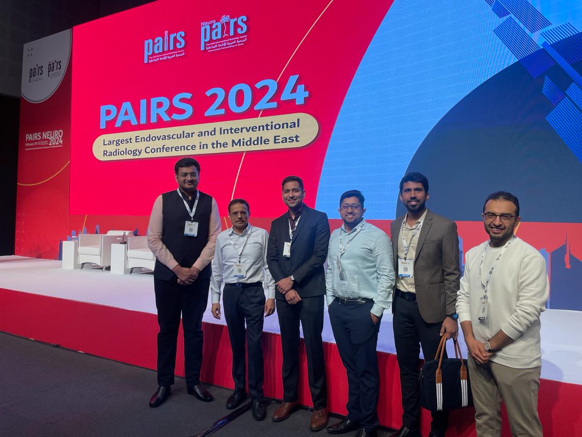 DrVipulGupta25's tweet photo. Reflecting on an incredible time at the PAIRS meeting in Dubai! It was a privilege to reconnect with the interventional radiology community and lead workshops on Mechanical Thrombectomy and Flow Diverters. https://t.co/LqQij1t578
