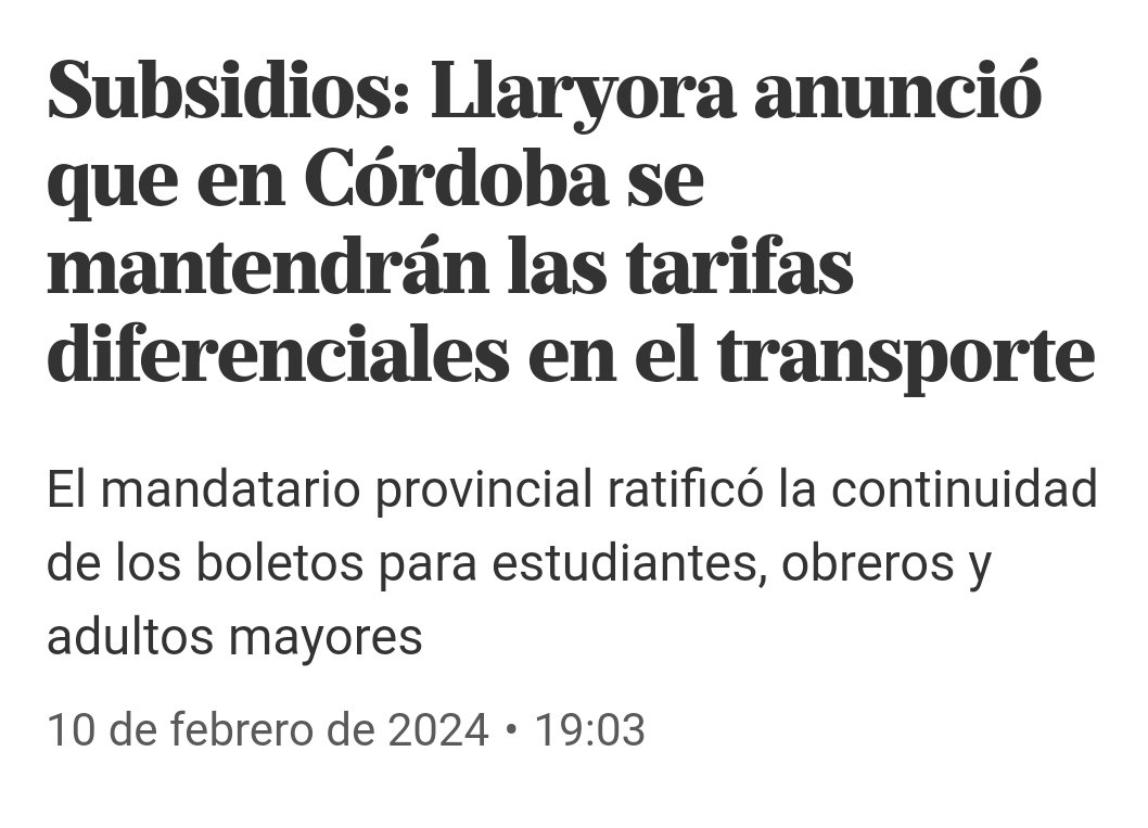 javierlanari's tweet photo. La noticia no es que Llaryora va a mantener los subsidios al transporte. La noticia es que un gobernador va a bajar el gasto y priorizar lo importante. Creyeron que otra vez iban a zafar. Se equivocaron. https://t.co/zhSGaMrrid