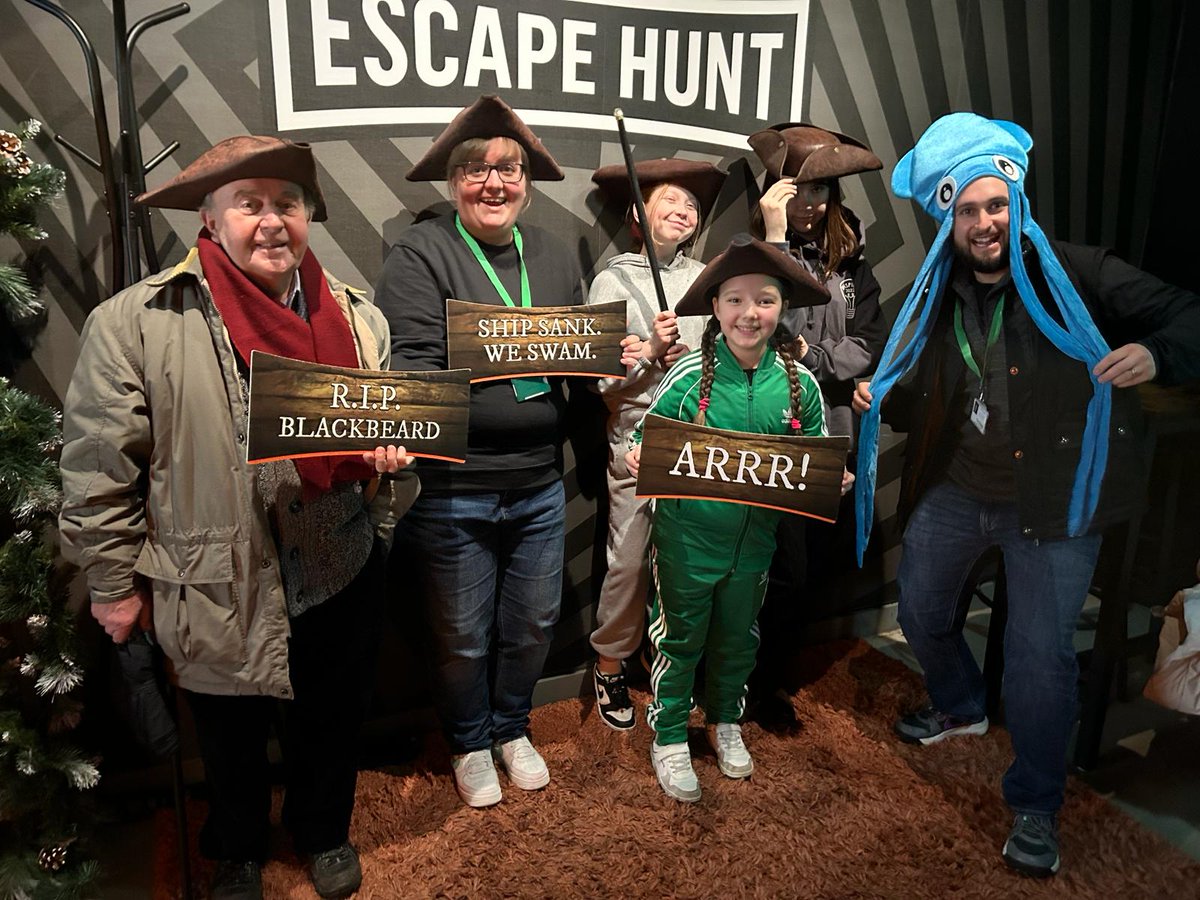 RippleRestalrig's tweet photo. Our Intergenerational Group enjoyed a trip out to the escape rooms yesterday and then celebrated escaping with a Cosmos #funforall #wemadeitout #54mins16secs https://t.co/0XWwNgWHTq