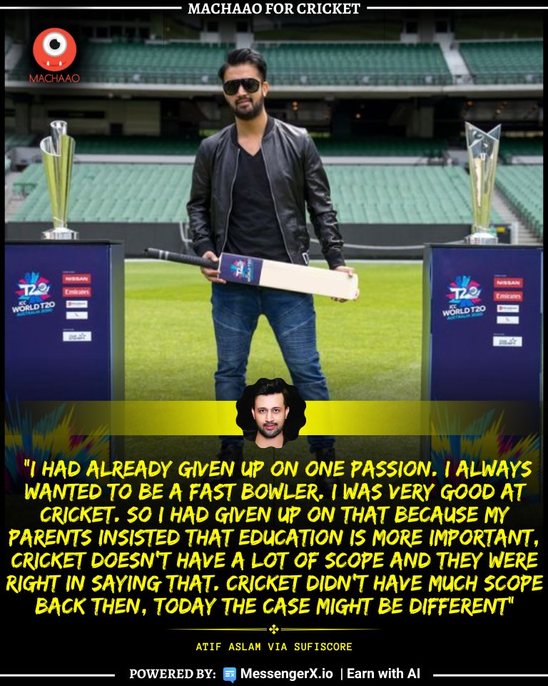 🎵 Atif Aslam reveals childhood dream of becoming a fast bowler and giving up on it due to parental advice🏏

Courtesy: Sufiscore
.
.
#sufiscore #atifaslam