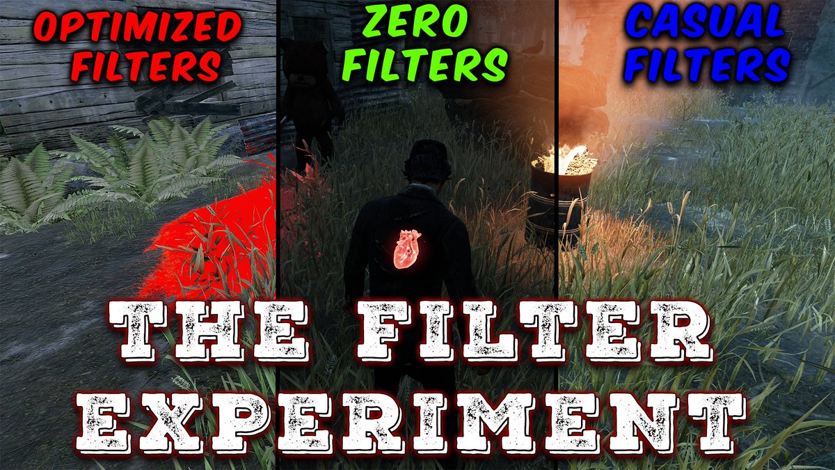 HensDBD's tweet image. Today we are going to try to objectively measure how big the advantage gained from filters really is
We will be switching between no filters casual filters and optimized ones with increased red saturation and try to see in how many situation they actually matter