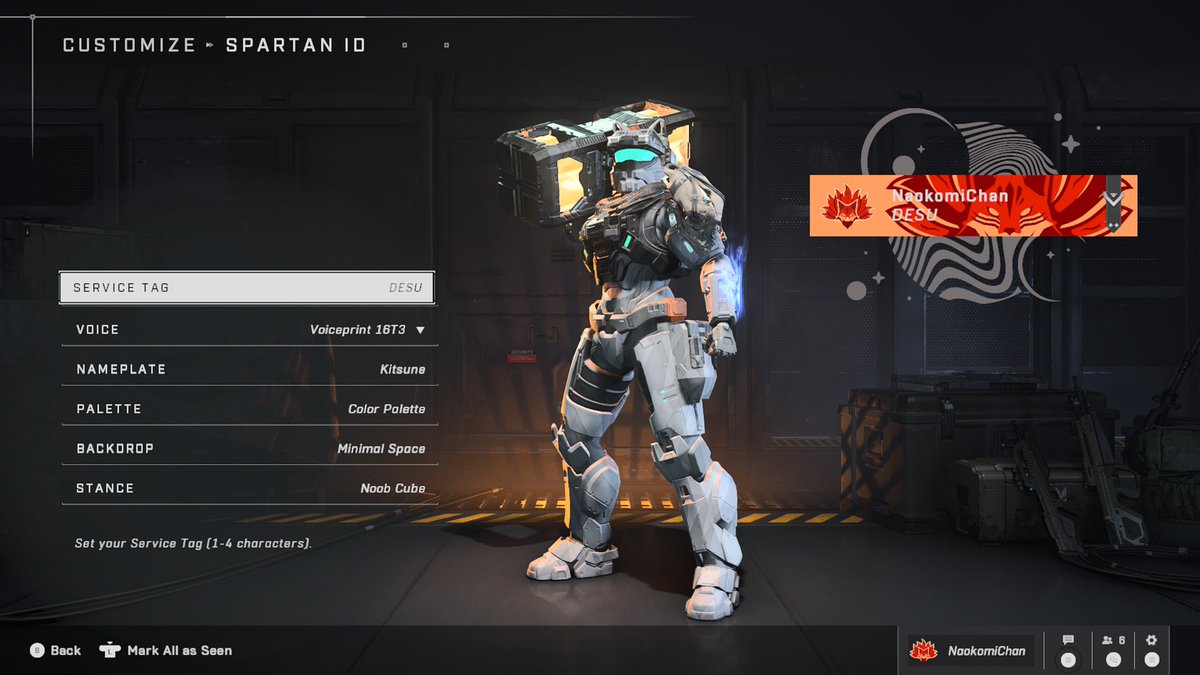 This is my Spartan Fashion for Halo: Infinite. Hope you guys enjoy Naokomi-325 #HaloSpotlight <a href="/Halo/">Halo</a>