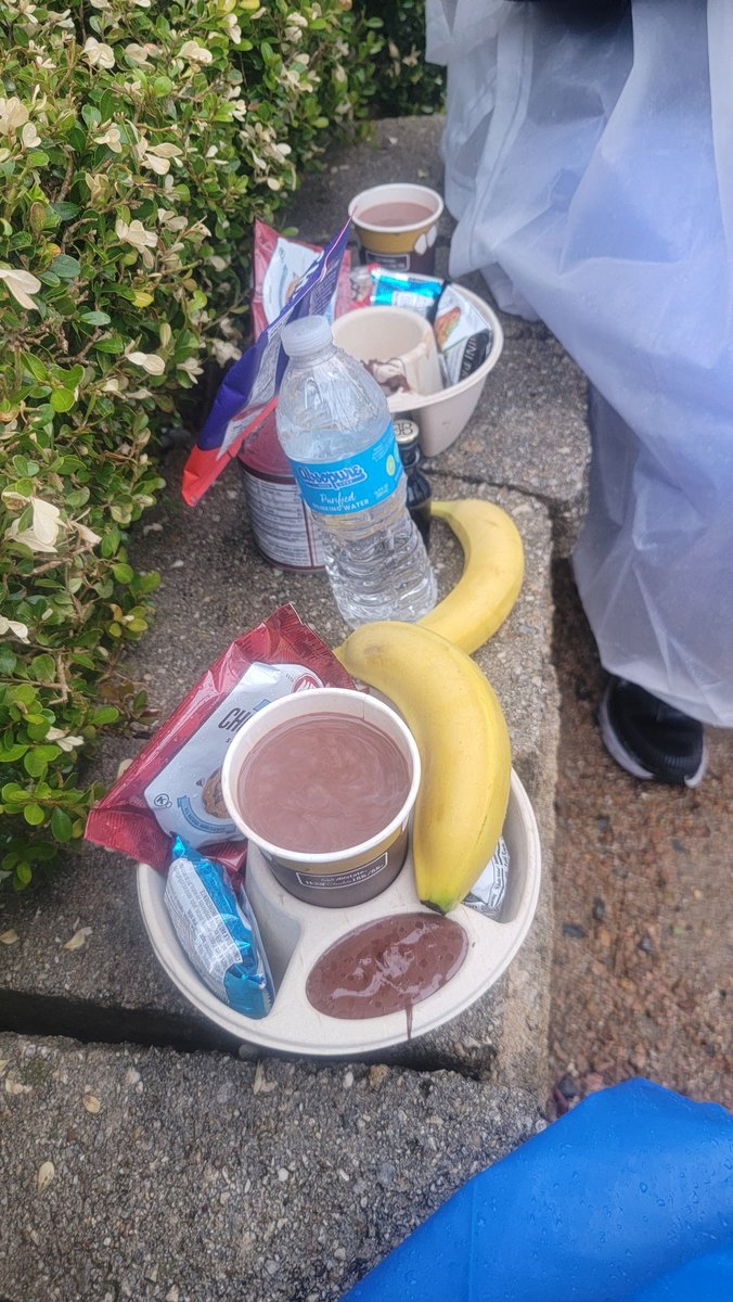 trekker21's tweet photo. No mug shot yesterday, I was up way too early and headed to Fair Park for my 6th #HotChocolate5k with my pal Melissa. It rained the ENTIRE time, but we had the best time!! #SaturdaySelfie #WeekendWarrior https://t.co/3LOuQNvmhx