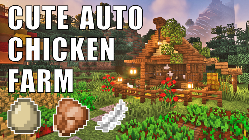 First of this weeks videos is an adorable minecraft cottagecore auto chicken farm for all the cooked chicken eggs and feather you will ever need
Who said redstone cant be cute
Link to Vid: youtu.be/9hL6S_CDJa0