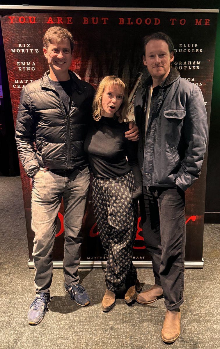 fizzandginger's tweet photo. Couple of snaps from the ‘Dagr’ Q&amp;A screening at @TheLightCinema in Banbury with #MattBarber, #ToriButlerHart and @mattbutlerhart #dagrfilm #darkcomedy #folkhorror #foundfootage https://t.co/SSUZg51fW0