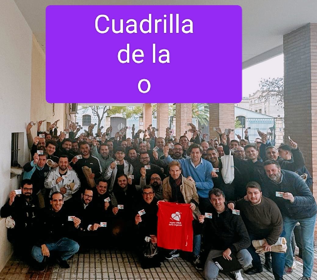 JuanluromaMar's tweet photo. Gracias @CuadrillaO  @defension y a mi amigo @mj_elenah como Capataz y  equipo por. sentirme en mi casa con mi gente. Y recibir el cariño de ellos dando un Si a la DONACION causa que defiende la @ConLaVeniaTC @A_Trasplantes @coordTxCordoba @DrPerezBernal @MCS_Asidonia @uhhjerez https://t.co/gSHjvvA2lf