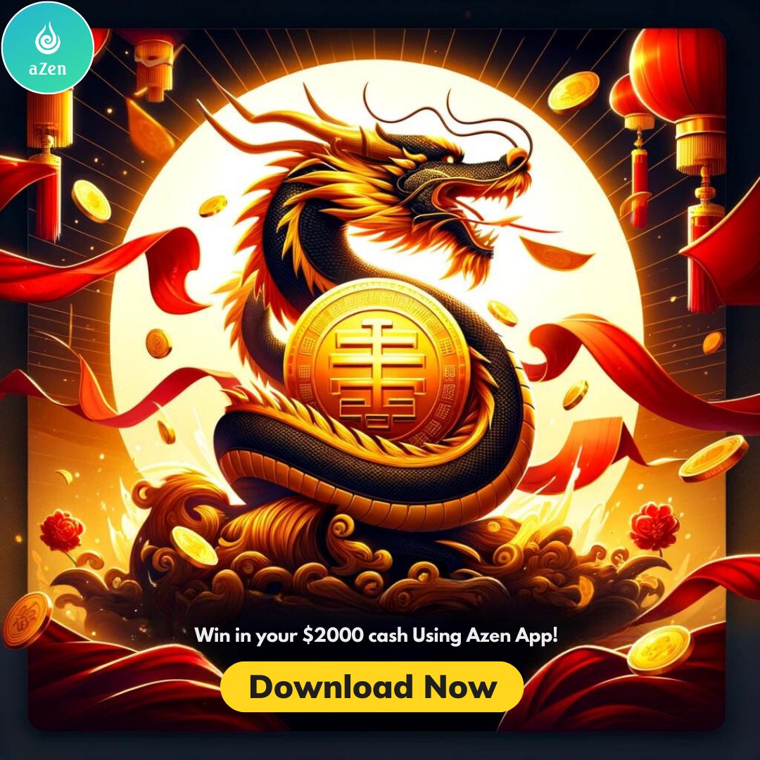 The Dragon Year calls for prosperity, and Azen answers with a thrilling per-mining opportunity! 🌟 Be among the lucky to win $2000 cash pre-token listing. Your fortune begins here💰🚀.
Download now!

Link: bit.ly/gp-azen
#Azen #azenearnings #azennetwork