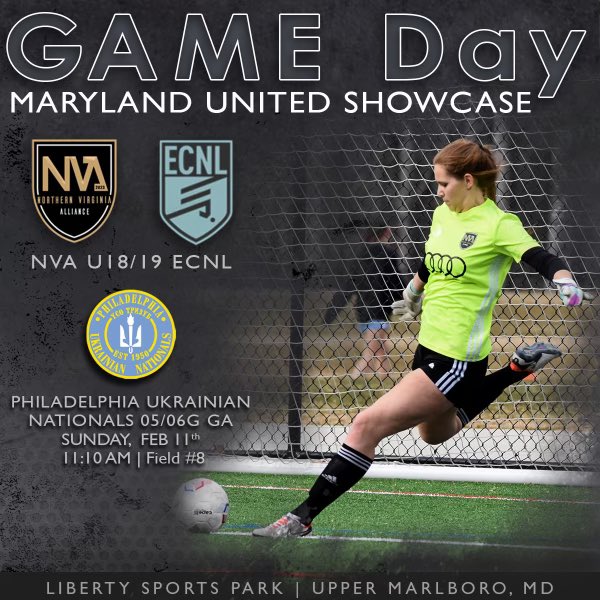 Today we take on the Philadelphia Ukrainian Nationals for game #2 of the Maryland United Showcase!