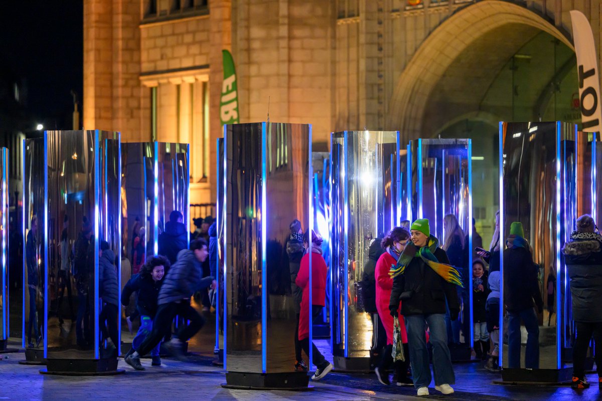Tonight is your LAST CHANCE to catch our incredible SPECTRA programme ⚡️ 
Join us between 5:30pm and 10pm (final entry at 9.30pm approx.) as we light up the skies of Aberdeen City Centre! 🌃
📷 Image Credit: Ian Georgeson
#SpectraABDN #Aberdeen #Scotland #ScotlandsFestivalofLight